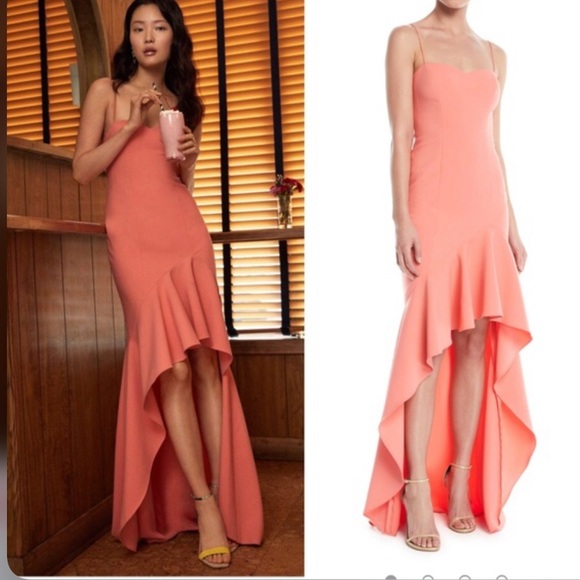 Gorgeous Likely Vita Gown coral color Revolve - Picture 1 of 9